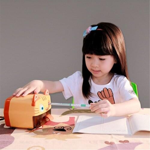 New listing High Efficiency Carton Cute kawaii Electronic Pencil Sharpener for Sketch Pencil Charcoal Art Dedicated Stationery