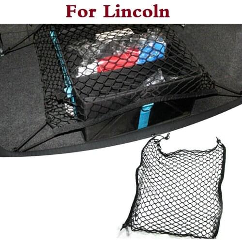 New auto 70*70CM * 4 Hooks Car Cargo Net Mesh Net Storage Tidying bag For Lincoln Aviator LS MKC MKS MKT MKZ Navigator Town Car