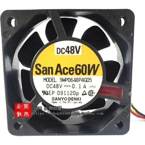 Genuine 9WP0648P4G05 6025 6CM waterproof 48V inverter 0.1A cooling fan