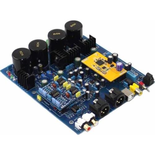 DSD1796 NE5532 4×10000UF Dual Chip Decoder Board with XMOS U8 Daughter Card YJ0092