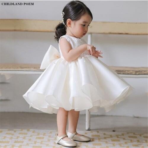 Children Girls Dresses For Wedding And Party 1St Birthday Princess Baptism Baby Dress Toddler Kids Dresses For Girls Ball Gown
