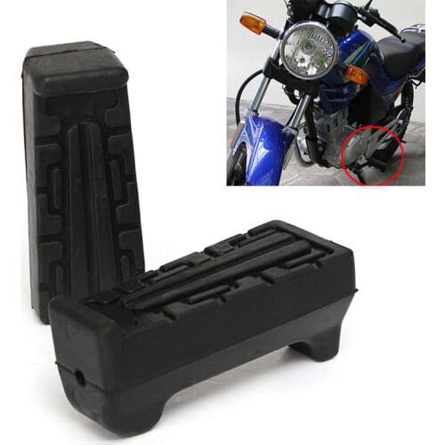 Rubber Pair Non Slip Side Stand Durable Foot Rest Foot Bracket Motorcycle Foot Kickstand Pedal for Yamaha YBR 125 All Years