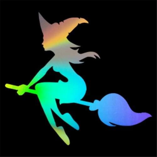 Sexy WITCH Car Sticker Decals Cartoon Motorcycle Wall Home Glass Window Door Vinyl Stickers Car Accessories