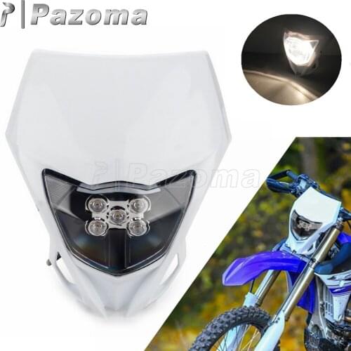 Motocross LED Head Light Headlamp Dual Sport Dirt Bike Enduro Headlight for Honda CRF 230 CRF450 CRF250 CRF230 CRF150 CRF125 XR