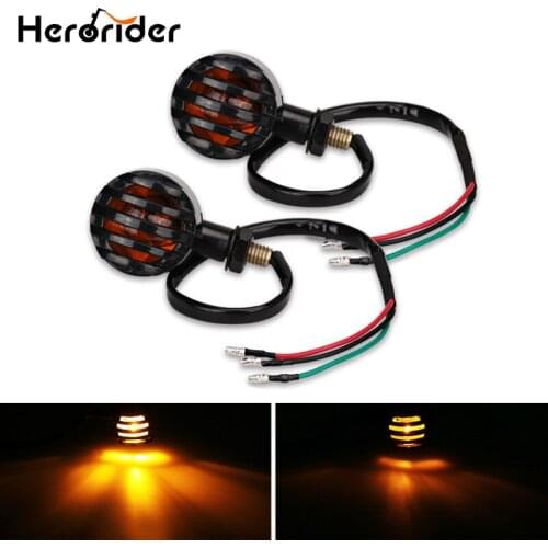 Universal 12V 5W Motorcycle LED Light Front Rear Turn Signals Indicators Yellow for Honda for Harley For Suzuki For Kawasaki