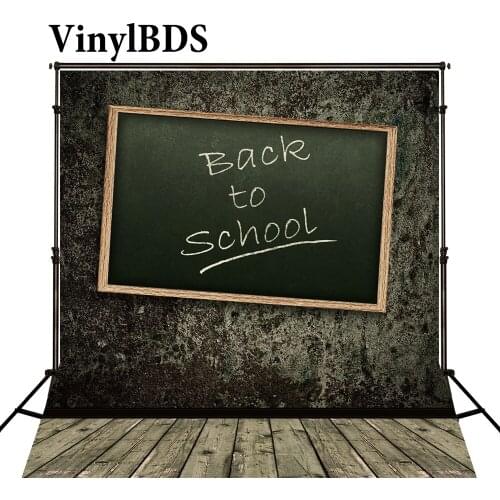VinylBDS Wooden Flooring Backdrops Photography Retro Bloken Wall Back To School Backgrounds For Photo Shoot For Child