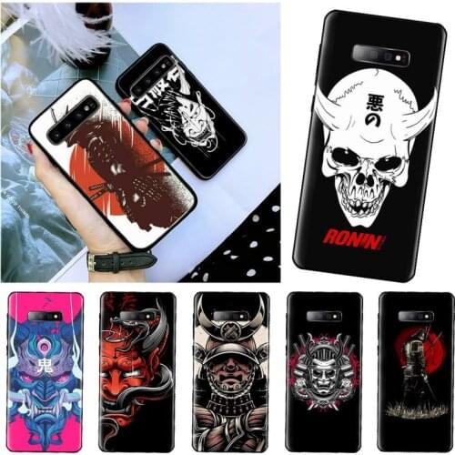 Japanese samurai oni mask Phone Case For Samsung S6 S7 edge S8 S9 S10 e plus A10 A50 A70 note8 J7 2017