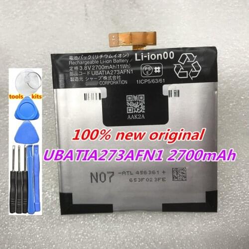 100% Original New Battery UBATIA273AFN1 2700mAh For Sharp Aquos Sense2 Sense 2 SH-08C SHV43 SH-M08 SH-O1L Cell Phone Batteries