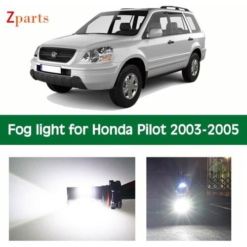 Car LED Fog Light For Honda Pilot 2003 2004 2005 White Yellow Foglamp Bulb White Daytime Running Lights 12V 6000K Accessories