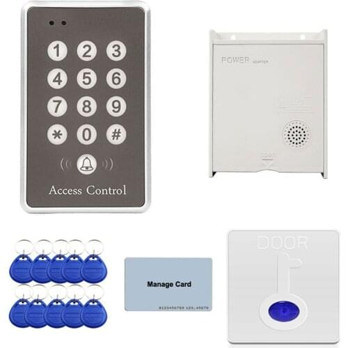Wireless Access Control System RFID Keyboard Password Keypad +power supply + Electric Lock + for office/home