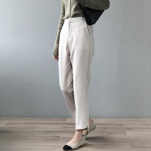 High waist straight aesthetic Suit pants ropa de mujer korean sweatpants trousers woman clothes femme pantalon spodnie damskie