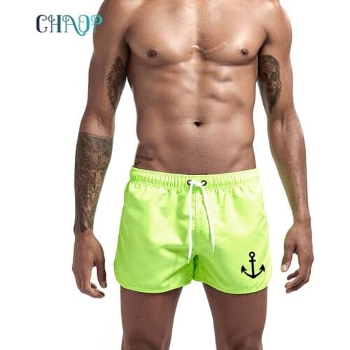 CHAOP Summer Mens New Swimwear Men Swimsuit Sexy Swimming Trunks Print Hot Sale Fashion Mens Swim Briefs Beach Shorts 2021