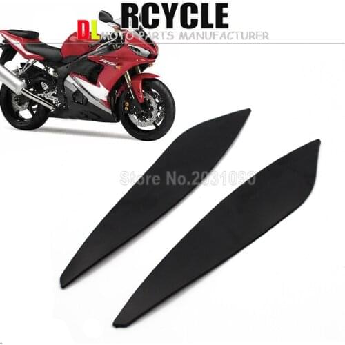 Black Tank Side Covers Panels Fairing For Yamaha YZF R6 2003 2005 YZF-R6 04 05 YZFR6 Tank Side Cover Panel