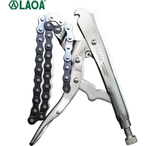 LAOA Taiwan Pliers Chrome-molybdenum Steel Chain Type Locking Pliers Heavy Duty Chain Pipe Cutter Locking Pliers LAOA Taiwan Pl