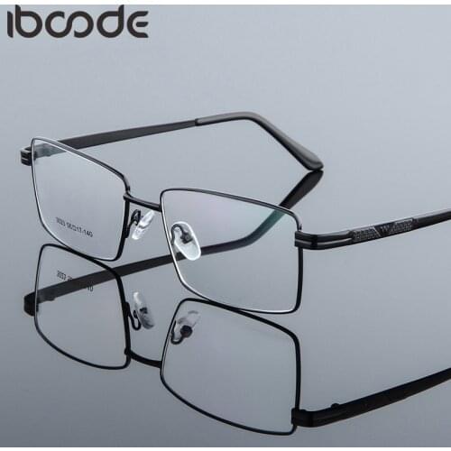 Iboode Ultralight Titanium Alloy Glasses Frame Men Women Metal Eyeglasses Female Goggle Spectacle Unisex Eyewear Oculos De Grau