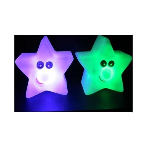 Small light Pentagram Discus Light Little Stars Electronic Small Lights Led Wedding Colorful Unisex Movie & Tv Toy Plastic