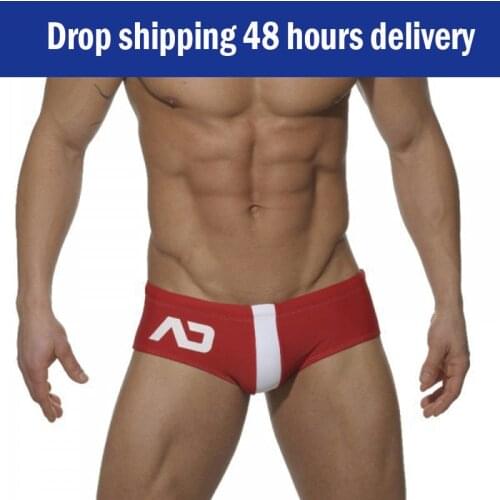 New 2020 Mens Swim Briefs Sexy Short Sport Homme Patchwork Mens Swimsuit Shorts Breathable Trunks Fashion Gay Men Swimwear