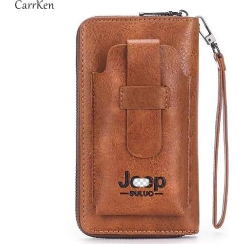 Wallet Men Long Business Clutch Cell Bag For Phone Organizer Card Holder Carteras Demarcas 2021 Zipper Masculin Coin Purse Mans