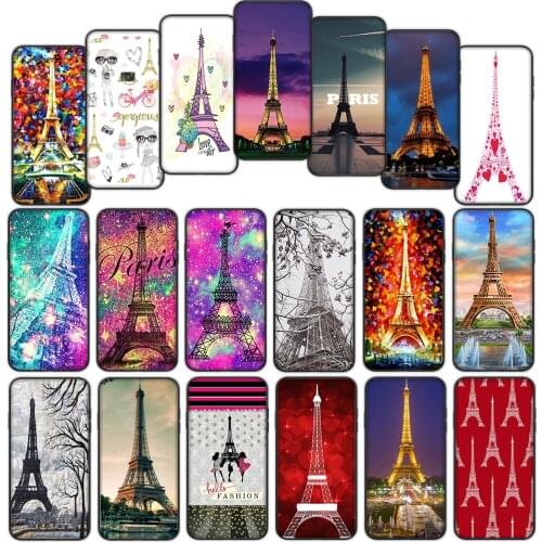 Paris Eiffel Tower Drawing Soft Cover Case for Xiaomi Mi Redmi Note 9 SE 9C 9S 9T Pro Max