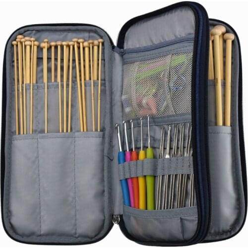 74 in 1 bamboo stick needle set stitch stitching knitting DIY sewing tools