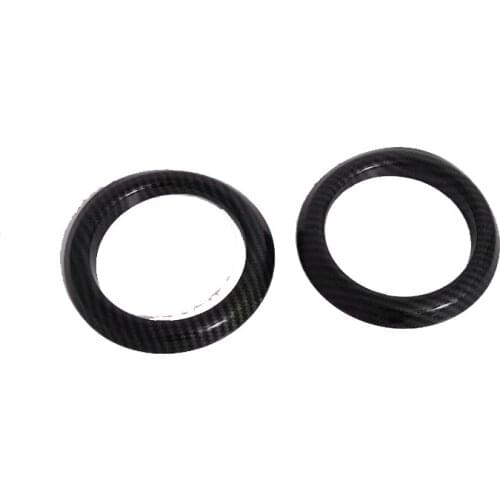 For Toyota Rush 2018 2019 2020 2021 Carbon Fiber Car Side Air Conditioning Vent Cover Trim Frame Stickers Car Styling