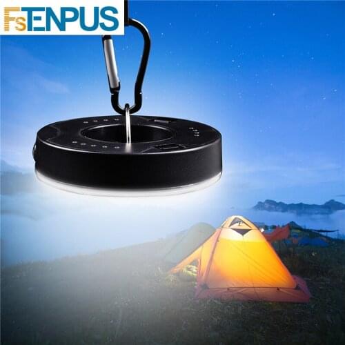 Portable LED Camping Light 3 Modes COB Clip Light Hook Flashlight Tent Emergency Lamp Hanging Lantern Nightlight