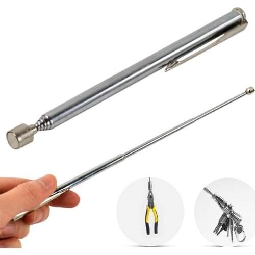 Portable Telescoping Magnet Picker Suction Bar Neodymium Magnet Strong Metal Screw Parts Pick Up Organizer