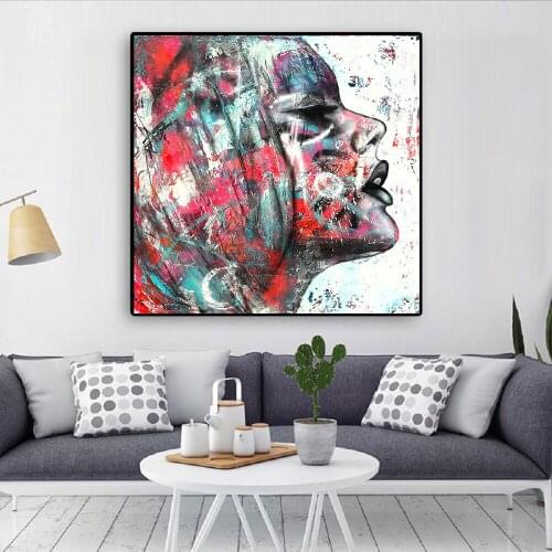 Street Girls Graffiti Wall Art Canvas Prints Abstract Art Girls Canvas Paintings Wall Pictures For Living Room Home Decoration
