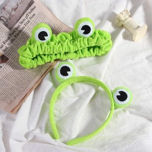 Funny Frog Selfie Headband Elastic Elastic Wide-brimmed Animal Hairbands Party Accessory