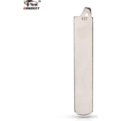Dandkey Replacement Flip Remote Key Blade Car Key blank For Honda Flip Remote Key with G words NO.117