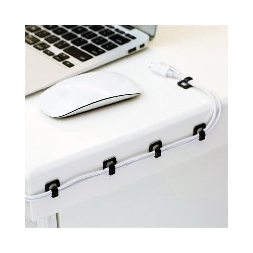 18pcs New USB Cable Wire Desktop Solid Line Power Cord Data Line Hub Holder Cable Wire Organizer Clip USB Charger Cord Holder