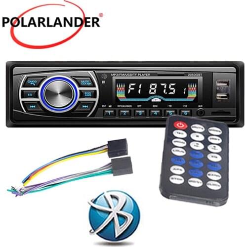 Car Radio 1 Din MP3 Player Car Stereo 24V Bluetooth OLED Color Screen Aux-in Support USB / SD / MMC Card Reader FM Audio Turner