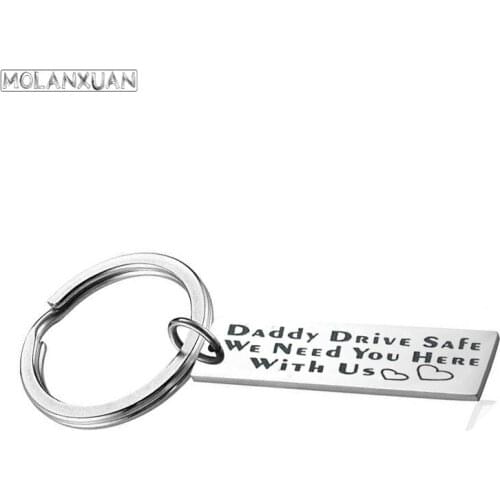 Keychain Man Letter Key Chain Women Safe Driving Key Ring Chain for Pants Pendant High Quality Key Holder Fashion Alloy Brelok