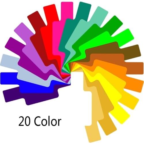 OOTDTY Camera Filters 20 Color Photographic Color Gel Filter Cards Set Flash Speedlite for Canon Nikon