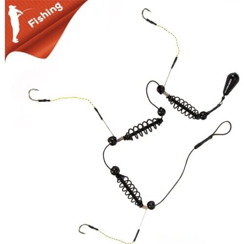 Fishing Bait Cage 15-45g Fish Bait Lure Copper Trap Basket Feeder Holder With Hooks Carp Fishing Tackle Accessories