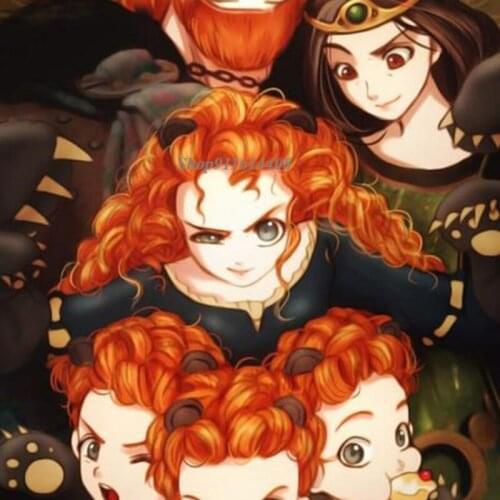 Canvas Painting Disney Classic Modern Anime Movie Brave Legend Characters Poster Prints Wall Art Pictures Living Room Home Decor