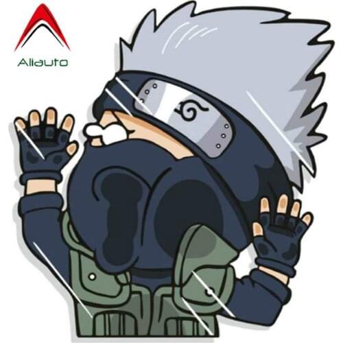 Aliauto Cartoon Car Stickers Funny Hit The Glass for Lada Priora Honda Fit Prius Priora Vinyl Decal Sticker 11.5cm*11cm