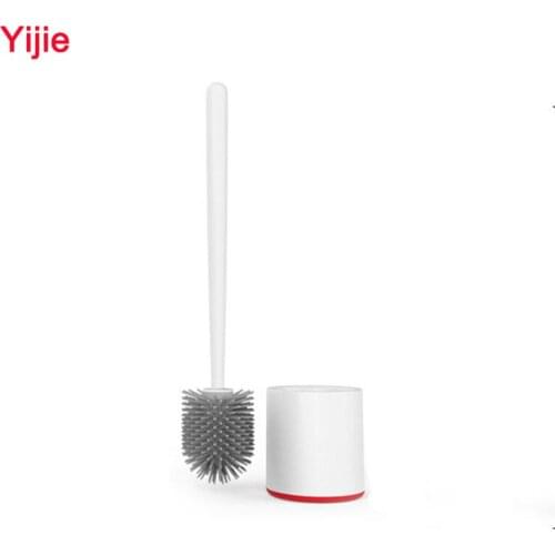 Hot Original Youpin Yijie TPR Toilet Brushes and Holder Cleaner Set Silica Gel Floor-standing Bathroom Cleaning Tool