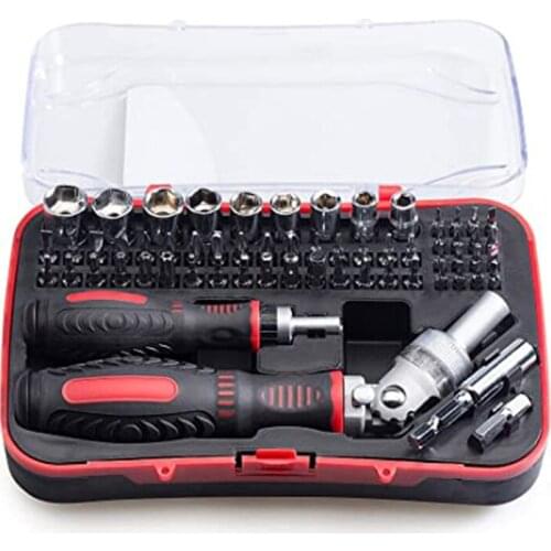 61 in 1 Professional Magnetic Ratchet Screwdriver Set Multi-function Precision Wrench Driver Kit Repair Tool for PC Electronics