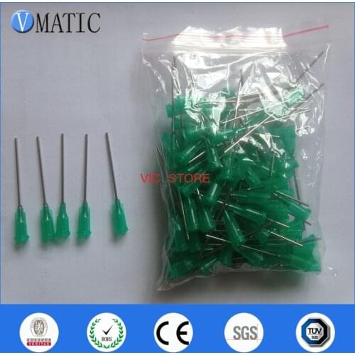 Free Shipping 1'' Inch 18G TE Glue Dispensing Luer Lock Needle Tip 100Pcs