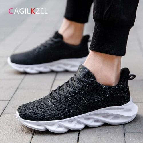 CAGILKZEL 2021 New Spring Men Shoes Breathable Mesh Fashion Casual Shoes Men Lace-up Basket Homme Sneakers Men zapatillas hombre