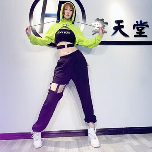 New Style Jazz Dance Hip-Hop Adult Woman Long-Sleeve Sexy Hip-Hop Clothe Singer Dancer DJ Stage Performance Costume Wear DWY4182