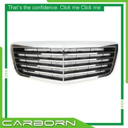 For-Mercedes-Benz E-class W211 07 08 09 ASSY Style Black/Silver Front Racing Grille
