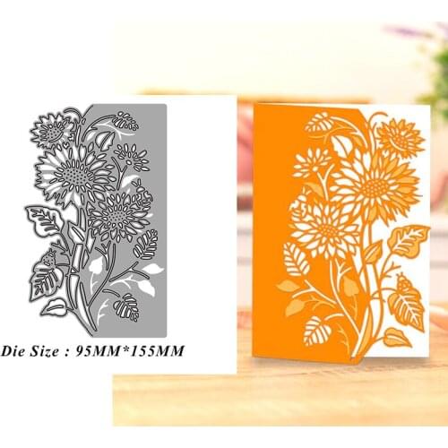 Cutting Dies Sunflower Flowers Lace DIY Mold Paper Metal Craft Dies for Card Making Cut Dies 2021 Embossing New Molds