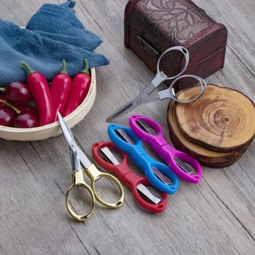 Fishing Scissors For Cutting Sewing Fold Mini Scissors Small Tailor Trimming Scissors Cross Stitch Handmade Tools Accessories