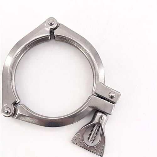 Sanitary Three-section clamp O.D 106 O.D 119mm stainless steel Food grade Sanitary clamp Ferrule Single Pin Tri Quick Clamps