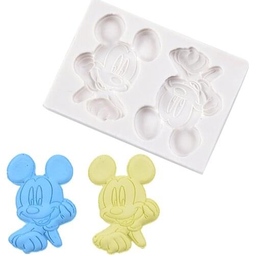 DIY Mouse Silicone Mold Cake Border DIY Decoration Chocolate Sugar Craft Polymer Clay Crafts 3D Mould Tools M349