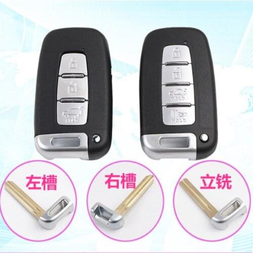 DAKATU 3/4 Button Car Smart Key Cover For Hyundai Sonata ix35 Genesis Coupe For KIA Forte Sportage K2 K5 Remote key shell