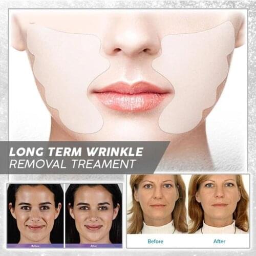 Lip Wrinkle Remover Pad Reusable Grade Silicone Nasolabial Folds Anti-Aging Mask Prevent Face Wrinkle