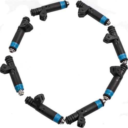 8pcs Fuel Injectors 80LB High Impedance for Ford Mustang Cobra Mach I 2003-2004 for BMW 530i 540i for Chevrolet Camaro 1985-2002